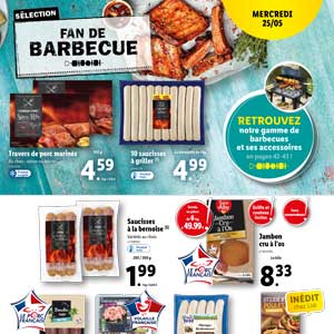Catalogue LIDL De La Semaine Sélection fan de Barbecue Du 25 Au 31 Mai 2022