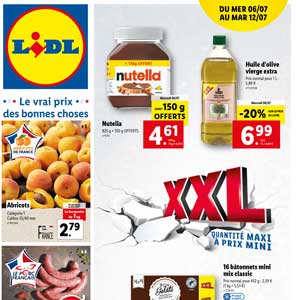 Catalogue LIDL De La Semaine Du 6 Au 12 Juillet 2022